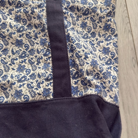 J.Crew structured canvas tote bag beach bag - Picture 3 of 11